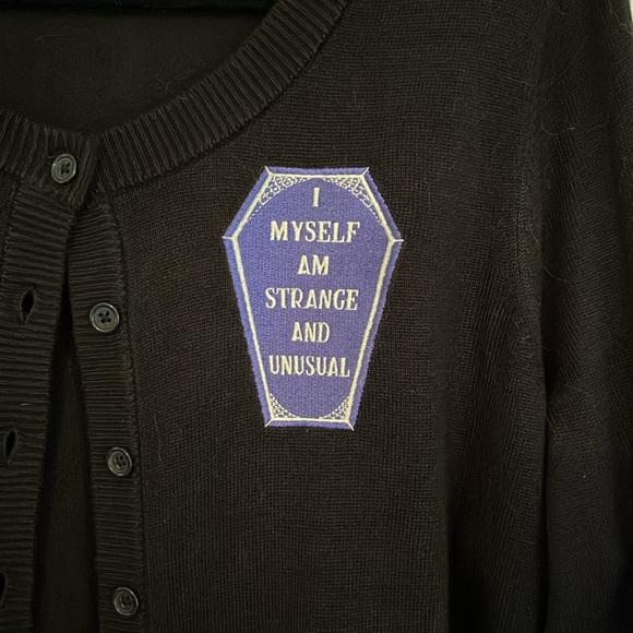 Torrid Beetlejuice cardigan size 1 - Picture 2 of 5